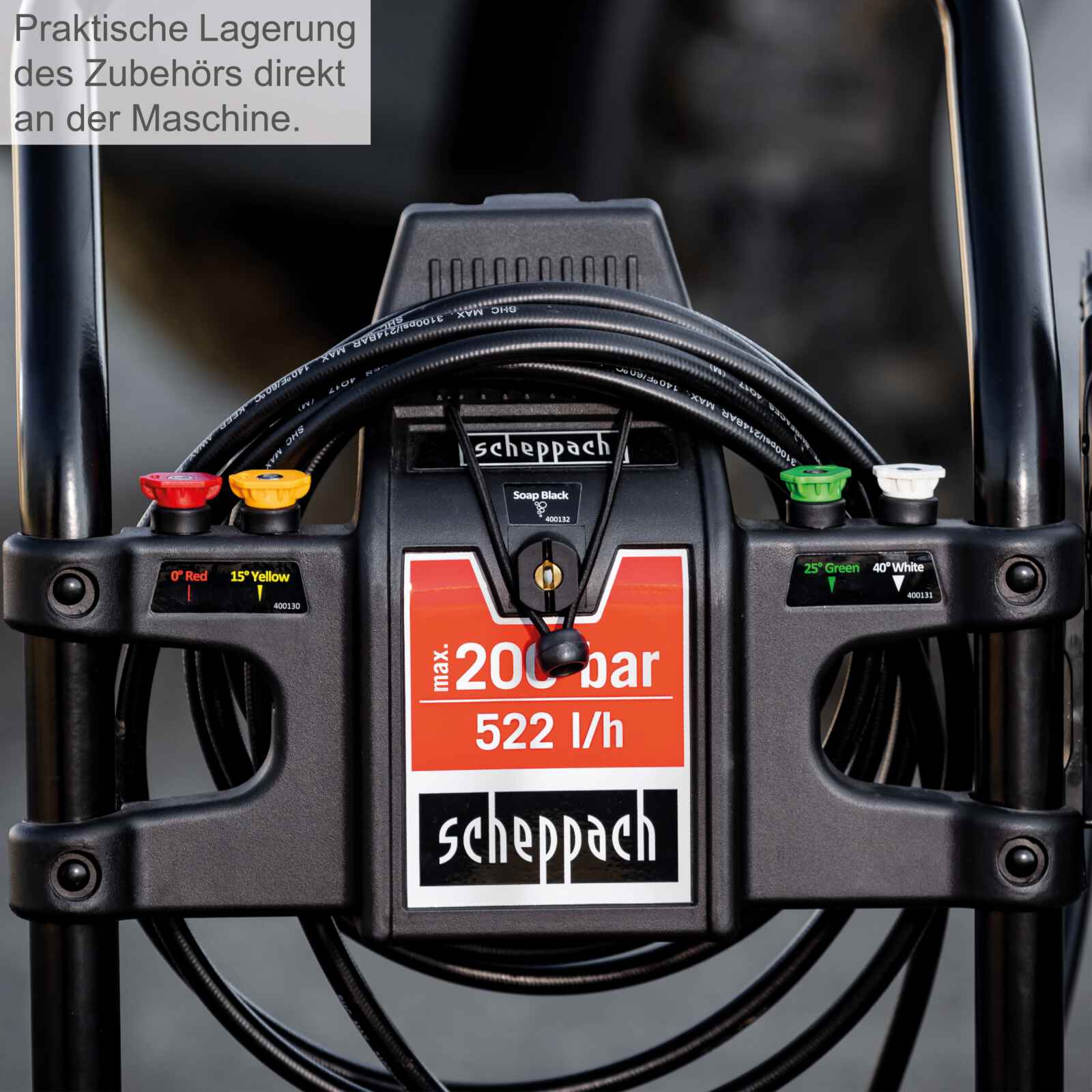 Benzin Hochdruckreiniger HCP2600 Scheppach - 4,4PS, Benzinmotor 173cm³