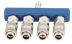 Bild von Zubehör-Set für Druckluftschnellkupplungen 4-Wege scheppach